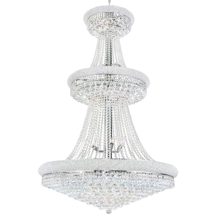 CWI Lighting - 8001P36C - 34 Light Chandelier - Empire - Chrome