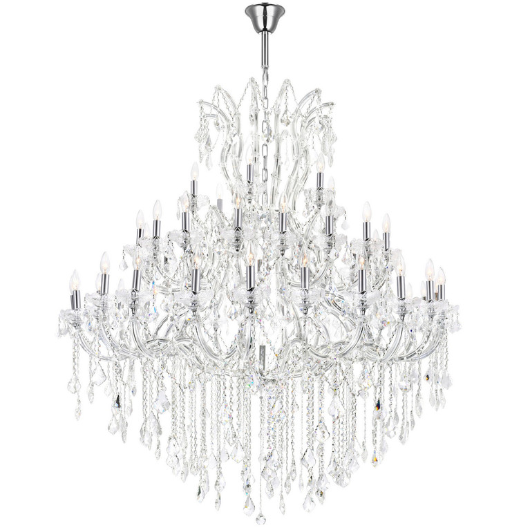CWI Lighting - 8318P60C-49 (Clear)-A - 49 Light Chandelier - Maria Theresa - Chrome