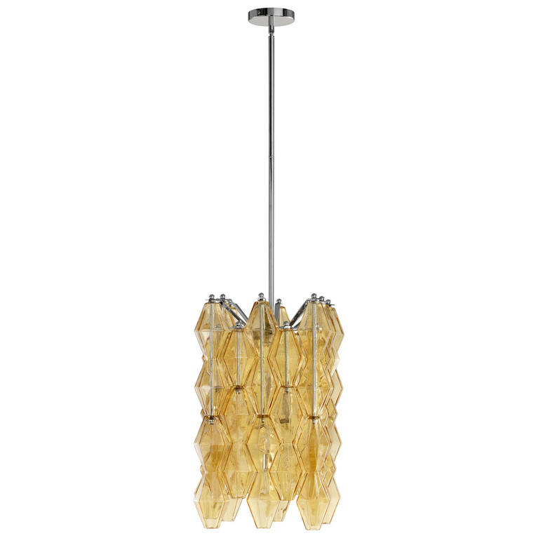 Cyan - 05033 - Four Light Pendant - Boho - Chrome