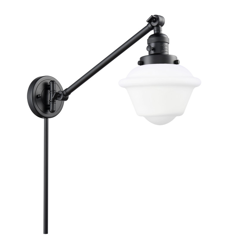 manufacturer_finish:Matte Black|manufacturer_glass:Matte White Cased Small Oxford|light_output:220.00lm|color_temperature:2200K|cri:99