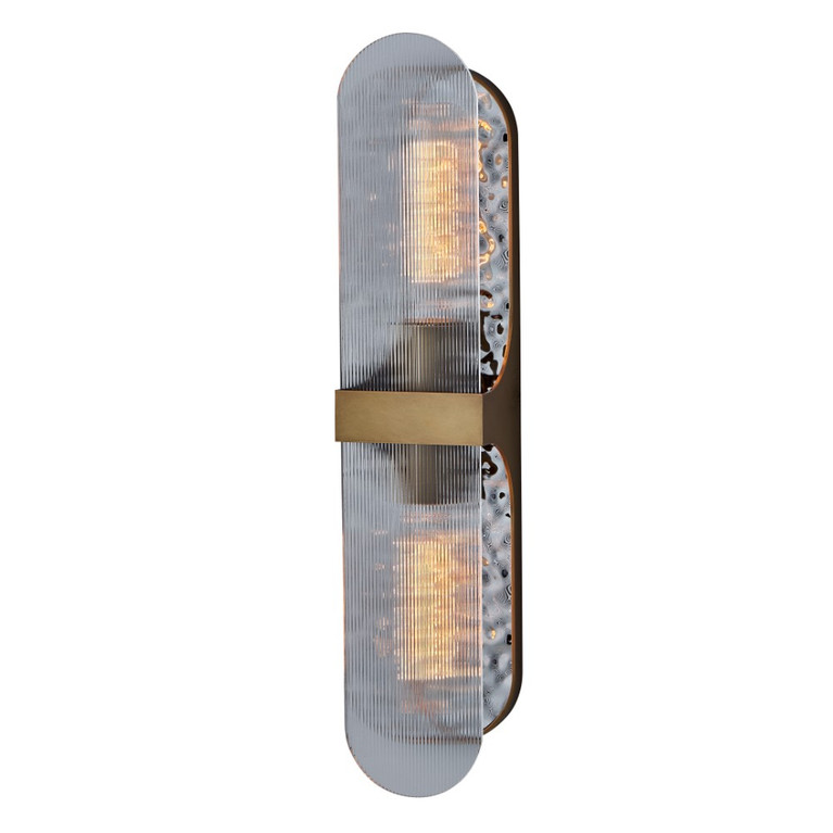 Kalco - 520921TRB - Bath Light - Mirage - True Brass