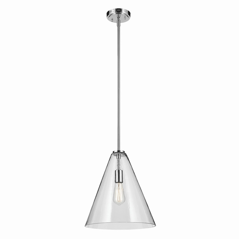 Kichler - 42200CH - One Light Pendant - Everly - Chrome