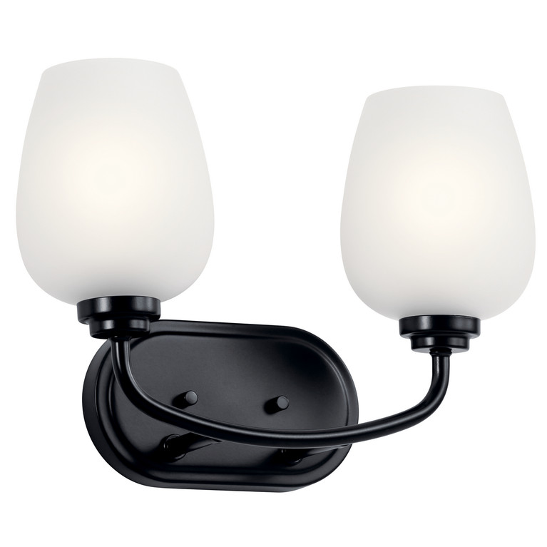 Kichler - 45128BK - Two Light Bath - Valserrano - Black