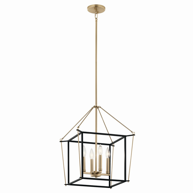 Kichler - 52626CPZ - Four Light Foyer Pendant - Eisley - Champagne Bronze