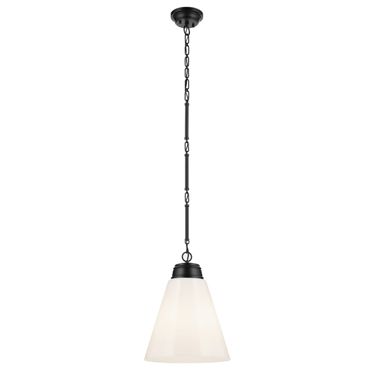 Kichler - 52662BK - One Light Pendant - Marsailli - Black