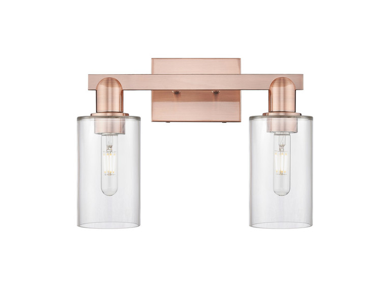 Innovations - 716-2W-AC-G802 - Two Light Bath Vanity - Arcadia - Antique Copper