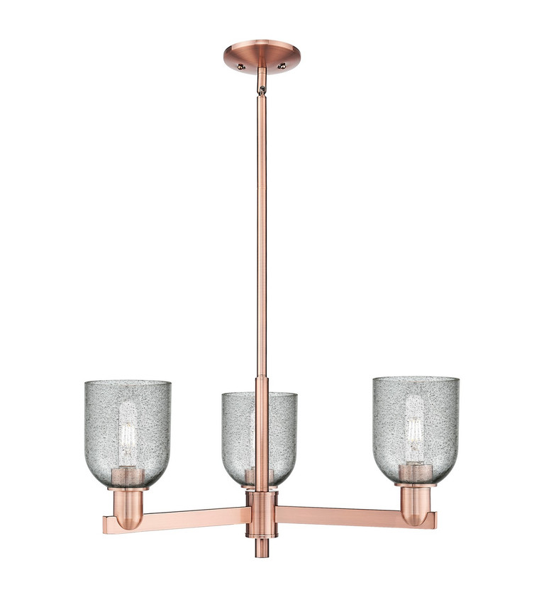 Innovations - 716-3CR-AC-G257 - Three Light Pendant - Arcadia - Antique Copper