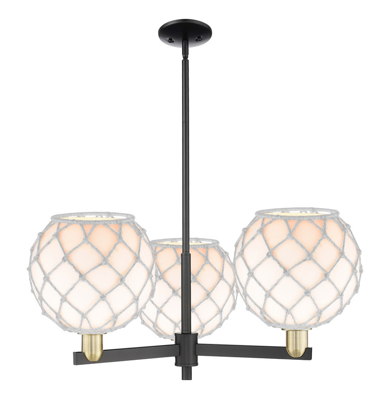 Innovations - 716-3CR-BAB-G121-10RW - Three Light Pendant - Arcadia - Black Antique Brass