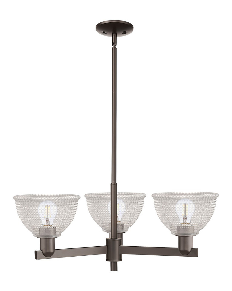 Innovations - 716-3CR-OB-G422 - Three Light Pendant - Arcadia - Oil Rubbed Bronze