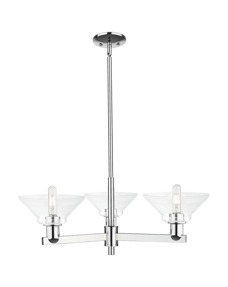 Innovations - 716-3CR-PC-G132 - Three Light Pendant - Arcadia - Polished Chrome