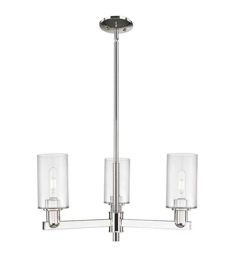 Innovations - 716-3CR-PN-G802 - Three Light Pendant - Arcadia - Polished Nickel