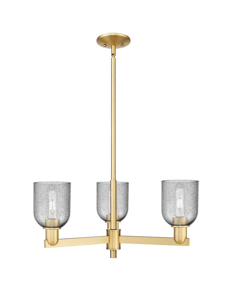 Innovations - 716-3CR-SG-G257 - Three Light Pendant - Arcadia - Satin Gold