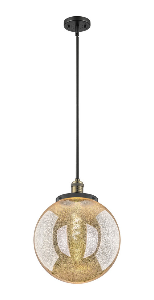 Innovations - 201S-BAB-G208-14 - One Light Pendant - Franklin Restoration - Black Antique Brass