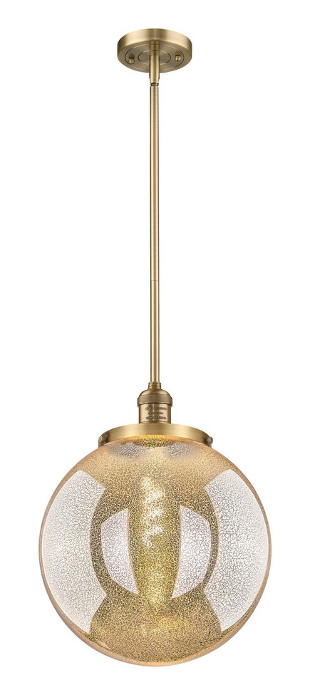 Innovations - 201S-BB-G208-14 - One Light Pendant - Franklin Restoration - Brushed Brass