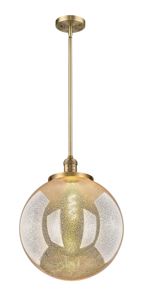 Innovations - 201S-BB-G208-16 - One Light Pendant - Franklin Restoration - Brushed Brass