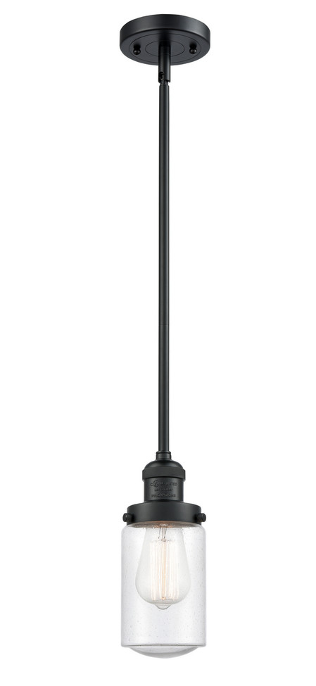 Innovations - 201S-BK-G314 - One Light Mini Pendant - Franklin Restoration - Matte Black