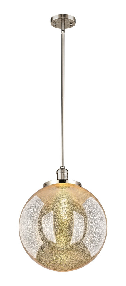 Innovations - 201S-PN-G208-16 - One Light Pendant - Franklin Restoration - Polished Nickel