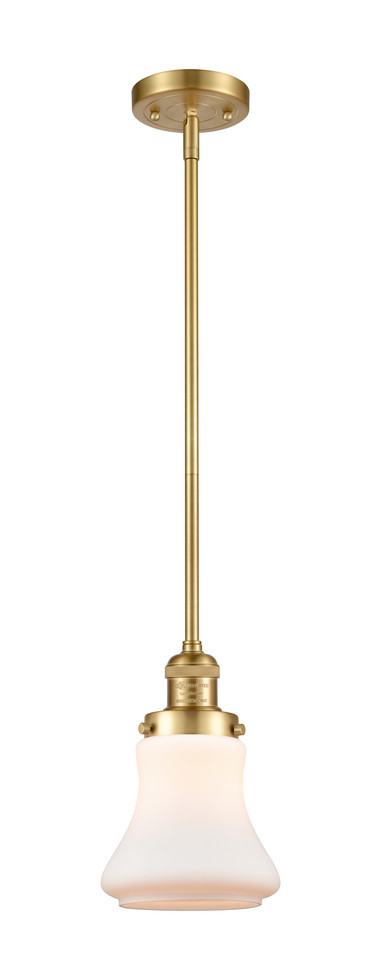 Innovations - 201S-SG-G191 - One Light Mini Pendant - Franklin Restoration - Satin Gold