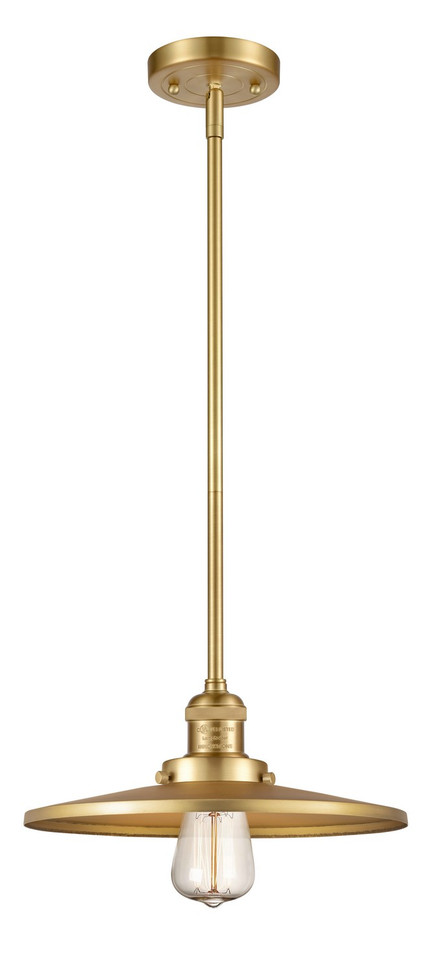 Innovations - 201S-SG-MFR-SG-12-LED - LED Mini Pendant - Franklin Restoration - Satin Gold