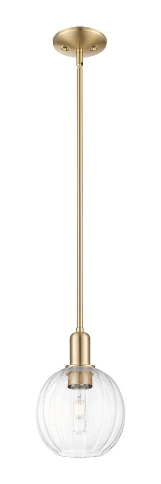 Innovations - 716-1S-CB-G458-7CL - One Light Mini Pendant - Arcadia - Champagne Bronze