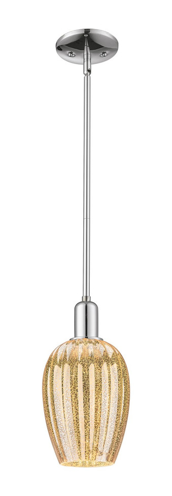 Innovations - 716-1S-PC-G457-6ME - One Light Mini Pendant - Arcadia - Polished Chrome