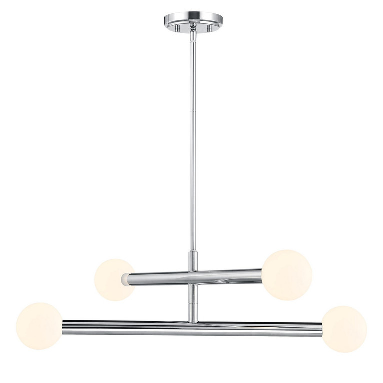 Meridian - M100133CH - LED Chandelier - Chrome
