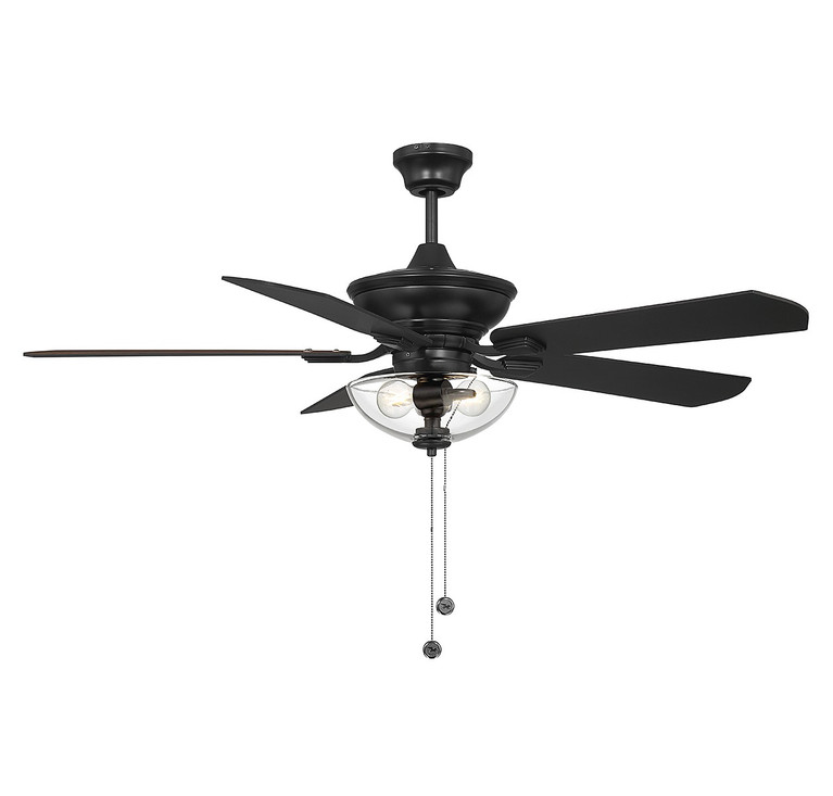 Meridian - M2026MBKRV - 52 Outdoor Ceiling Fan - Matte Black