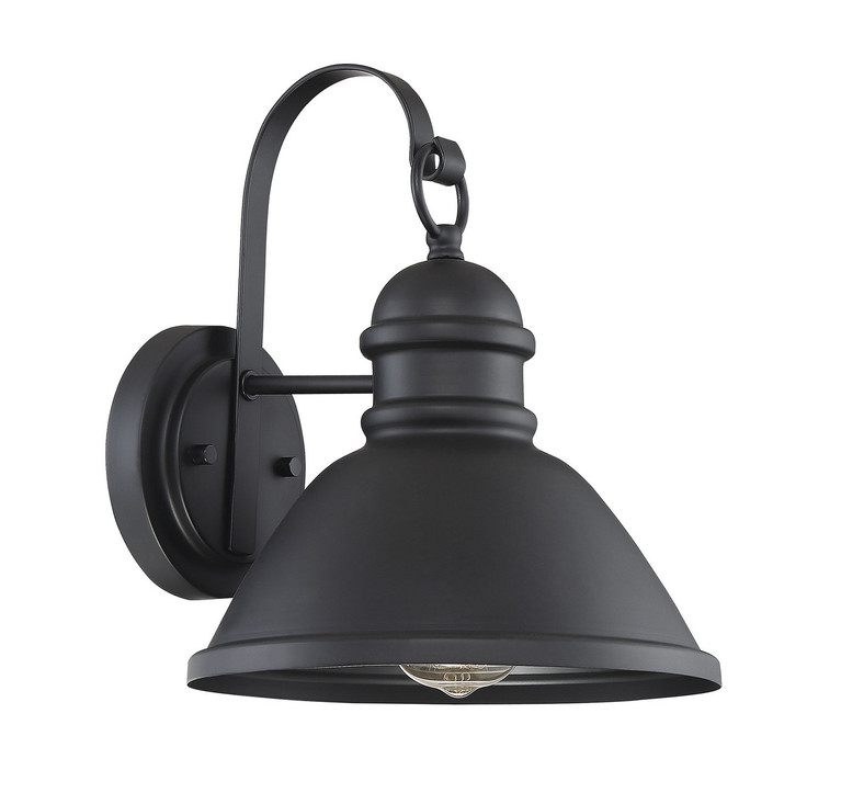 Meridian - M50016BK - One Light Outdoor Wall Lantern - Moutd - Matte Black