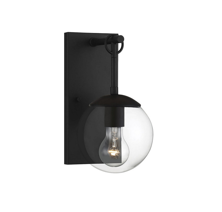 Meridian - M50029BK - One Light Outdoor Wall Lantern - Moutd - Matte Black