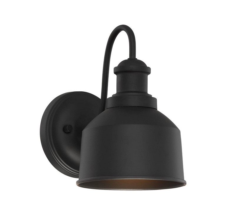 Meridian - M50046BK - One Light Outdoor Wall Lantern - Moutd - Matte Black