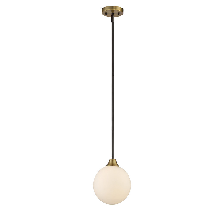 Meridian - M70005-79 - One Light Mini Pendant - Mmin2 - Oil Rubbed Bronze with Natural Brass