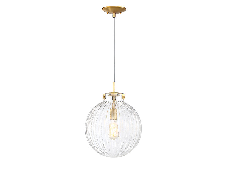 Meridian - M70068NB - One Light Mini Pendant - Mmin2 - Natural Brass