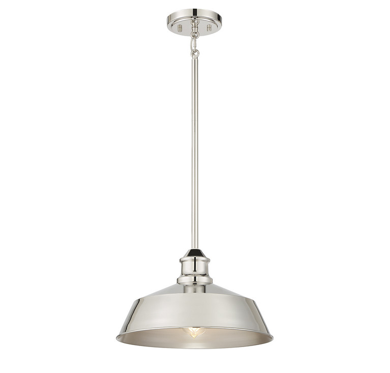 Meridian - M7021PN - One Light Pendant - Polished Nickel