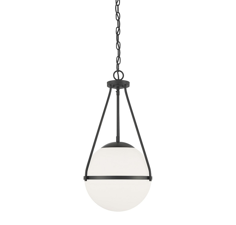 Meridian - M7025MBK - One Light Pendant - Matte Black