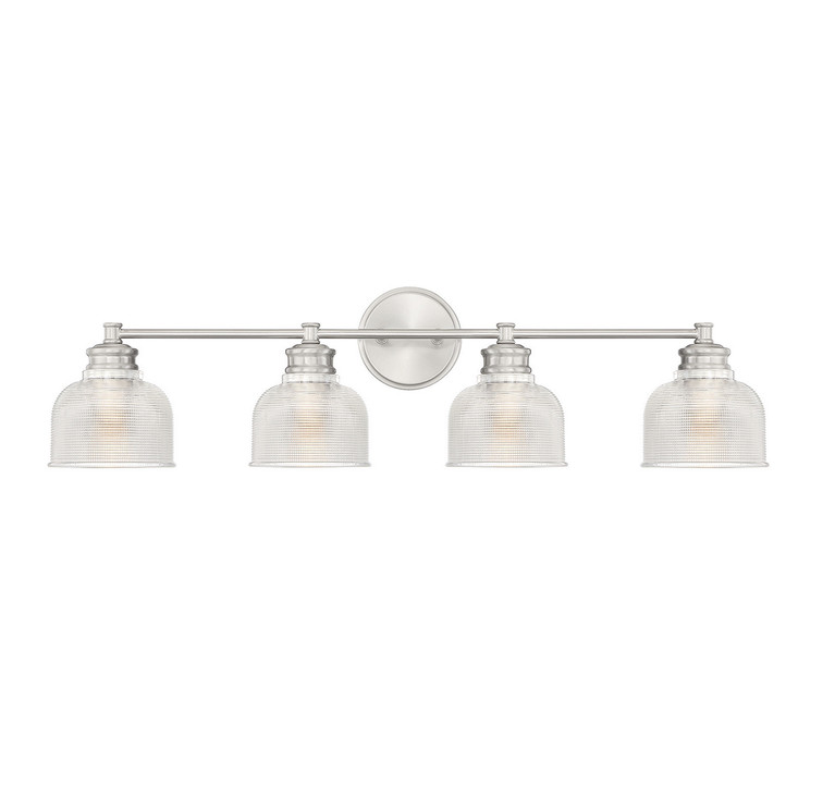 Meridian - M80036BN - Four Light Bathroom Vanity - Mbath - Brushed Nickel