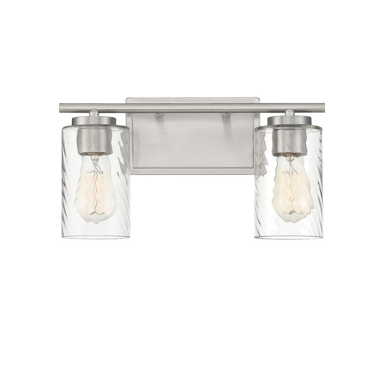 Meridian - M80037BN - Two Light Bathroom Vanity Light - Mbath - Brushed Nickel
