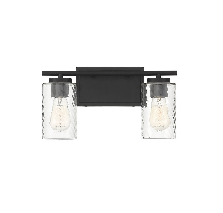 Meridian - M80037MBK - Two Light Bathroom Vanity - Mbath - Matte Black