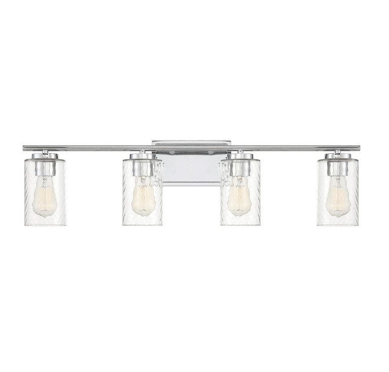 Meridian - M80039CH - Four Light Bathroom Vanity - Mbath - Chrome