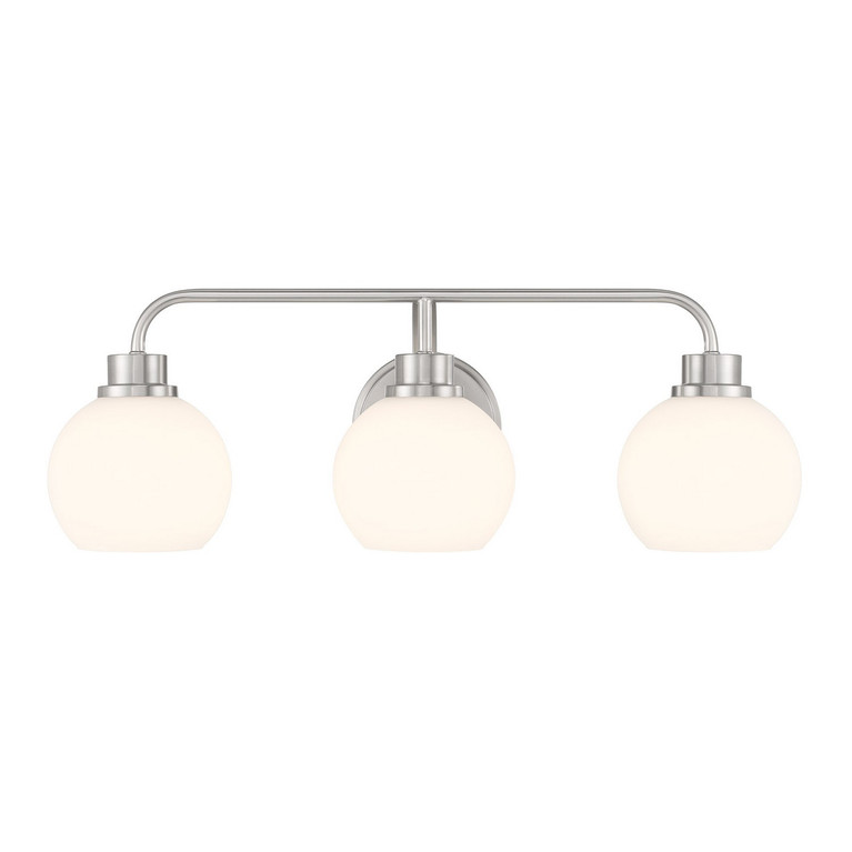 Meridian - M80081BN - Three Light Bathroom Vanity - Brushed Nickel