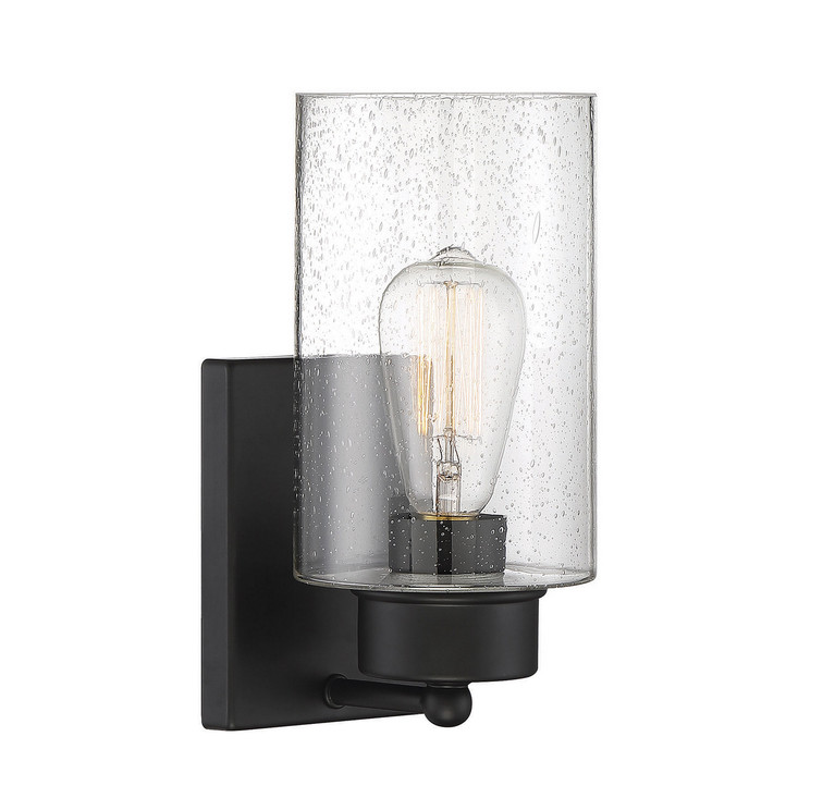 Meridian - M90013MBK - One Light Wall Sconce - Mscon - Matte Black