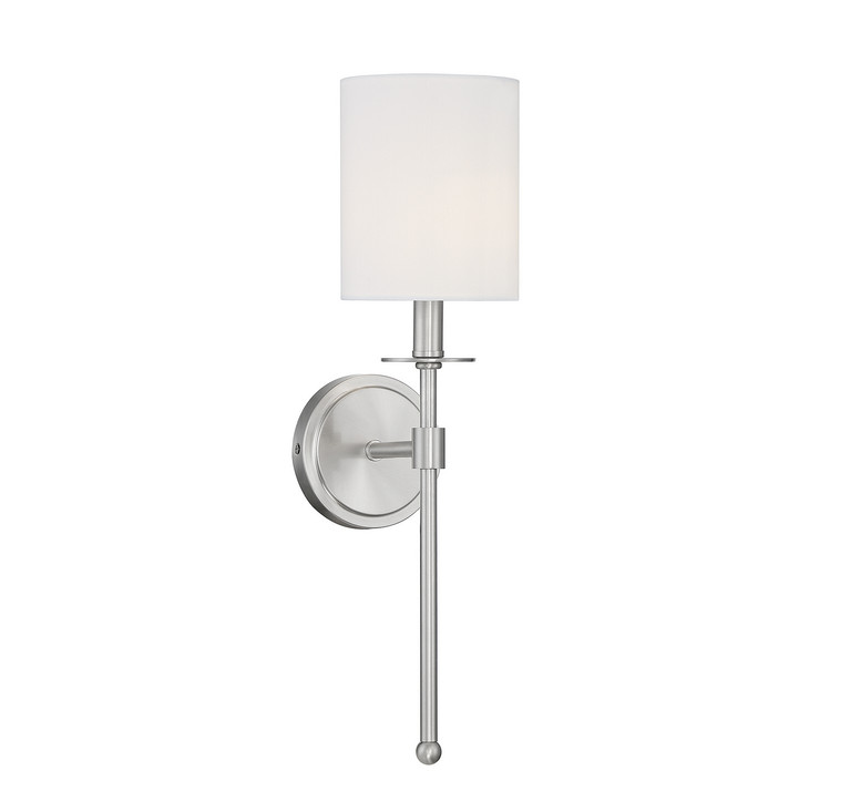Meridian - M90057BN - One Light Wall Sconce - Brushed Nickel