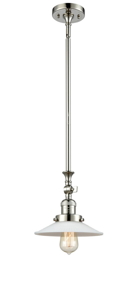 manufacturer_finish:Polished Nickel|manufacturer_glass:Matte White Halophane|light_output:600.00lm|color_temperature:2700K|cri:82