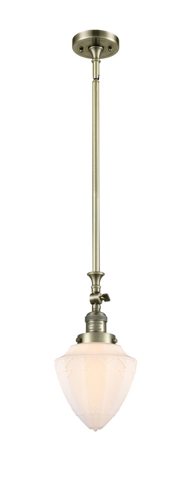 manufacturer_finish:Antique Brass|manufacturer_glass:Cased Matte White Small Bullet|light_output:220.00lm|color_temperature:2200K|cri:99