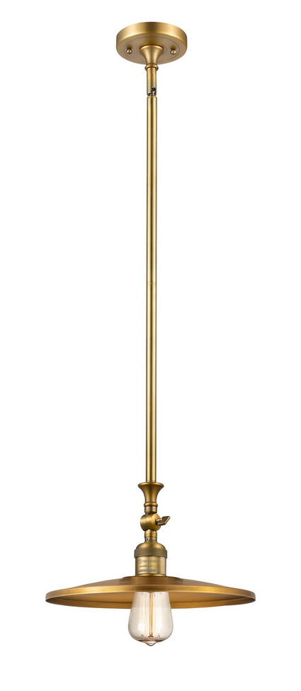 Innovations - 206-BB-MFR-BB-12 - One Light Mini Pendant - Franklin Restoration - Brushed Brass