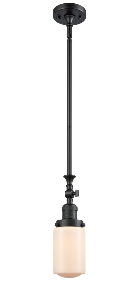 Innovations - 206-BK-G311 - One Light Mini Pendant - Franklin Restoration - Matte Black