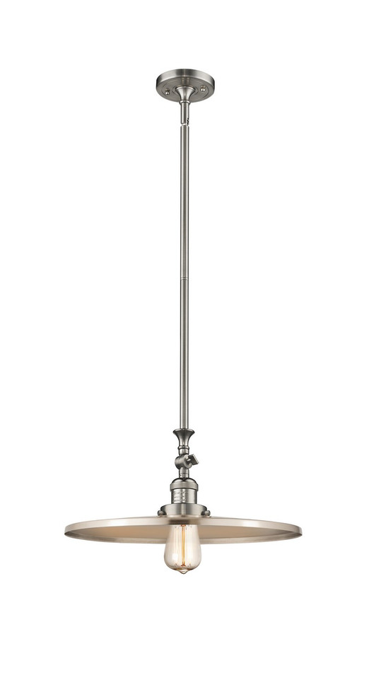 Innovations - 206-SN-MFR-SN-16 - One Light Mini Pendant - Franklin Restoration - Brushed Satin Nickel