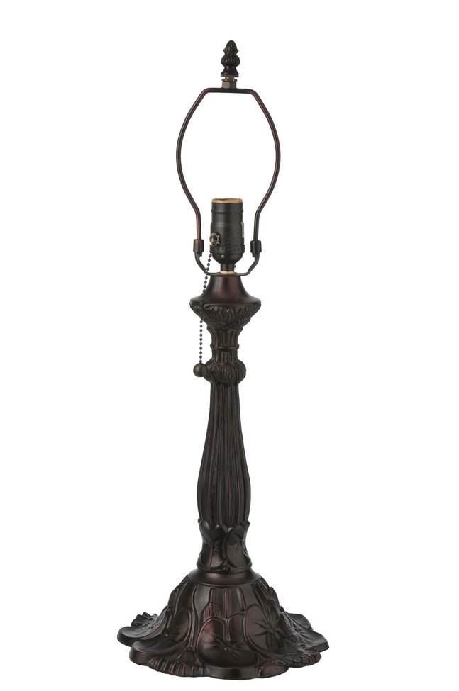 Meyda Tiffany - 10101 - One Light Table Base - Lily - Mahogany Bronze