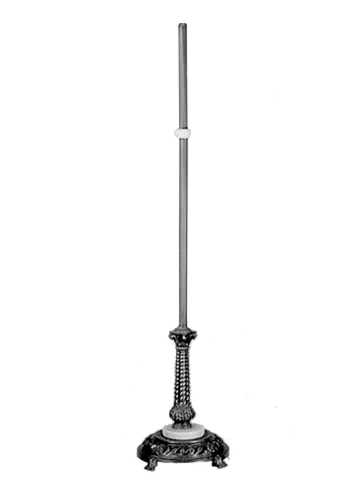 Meyda Tiffany - 10142 - Three Light Floor Base - Onyx - Mahogany Bronze