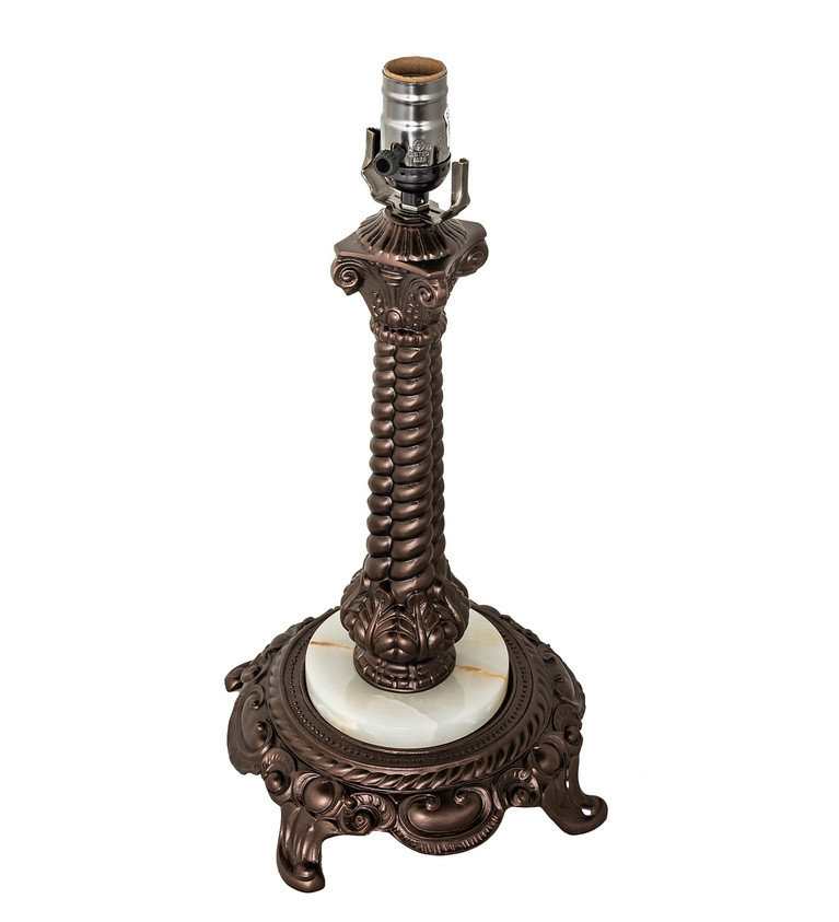 Meyda Tiffany - 10483 - One Light Table Base - Rope - Mahogany Bronze