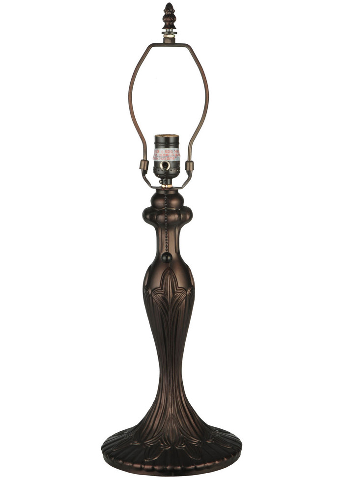 Meyda Tiffany - 10577 - One Light Table Base - Fleur - Mahogany Bronze